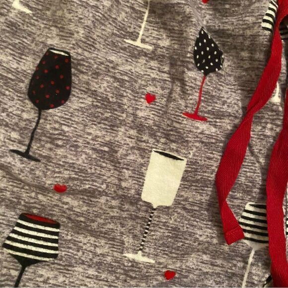 Christmas Wine Pajamas Nordstrom P J Salvage NWT Size Small - Picture 3 of 3